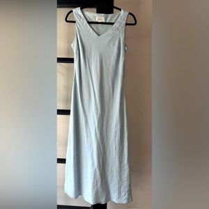 Darling Vintage Talbots Light Blue Linen Dress